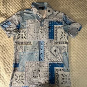 G/Fore Bandana Print Golf Polo